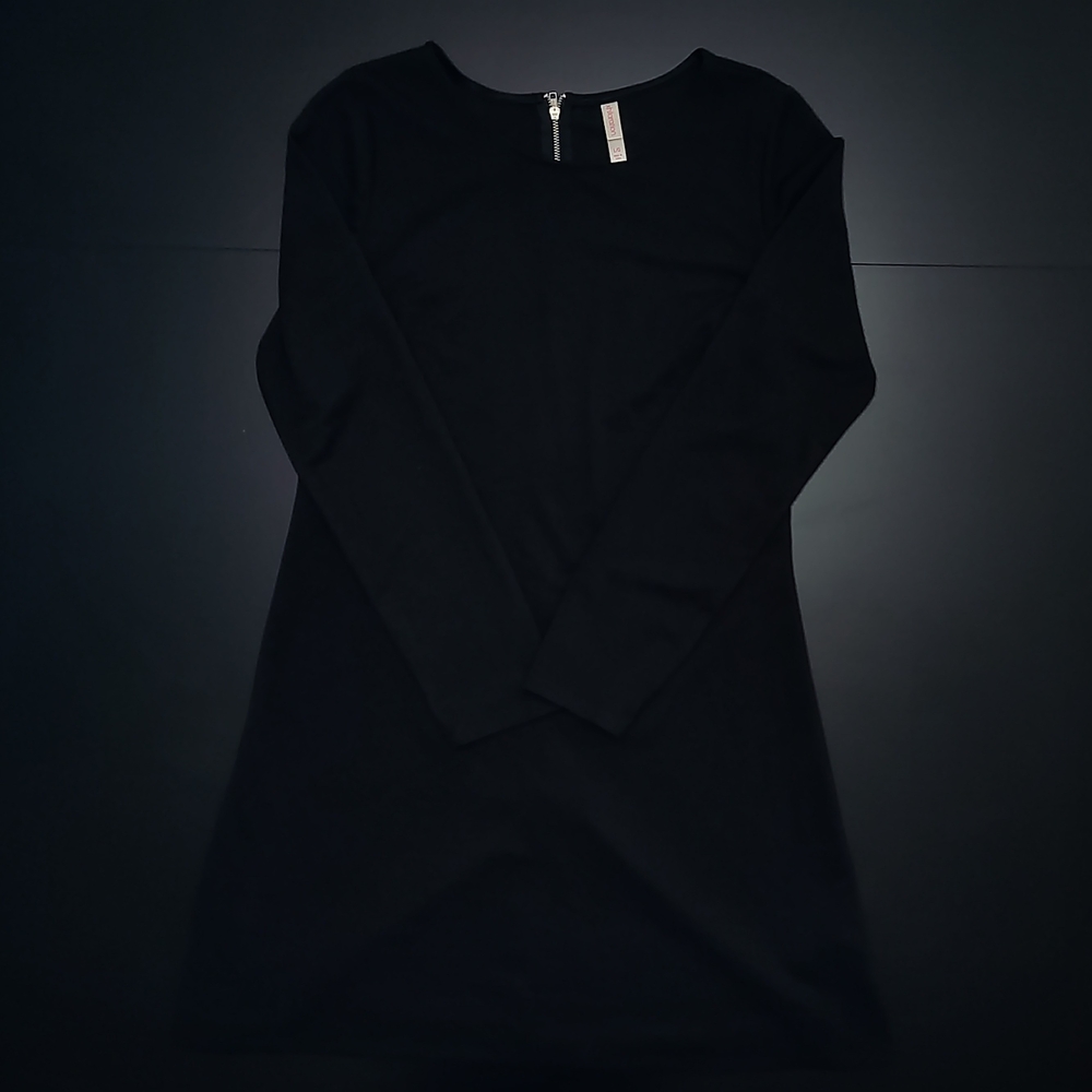 Elegant Black Long Sleeve Dress
